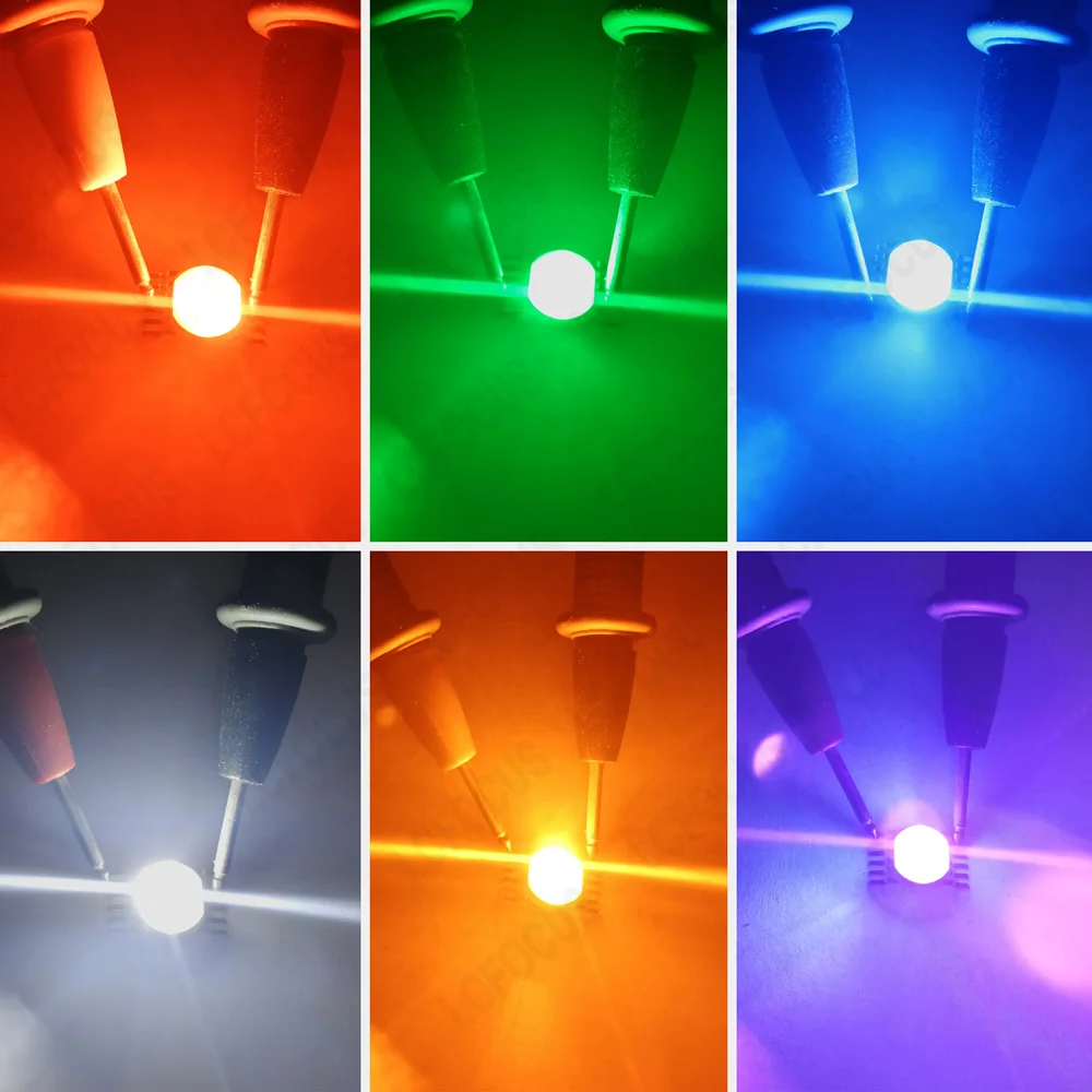 

6W 12W 18W RGBWYV LED Chip Red Green Blue White Yellow Purple COB 45mil All Color 12Pin Lamp DJ Disco Party Stage Light Beads