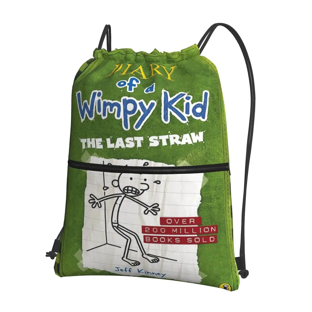 

Diary Of A Wimpy Kid The Last Straw Cover Backpacks Drawstring Bundle Pocket Sports Bag Book Bags For Man Woman Students