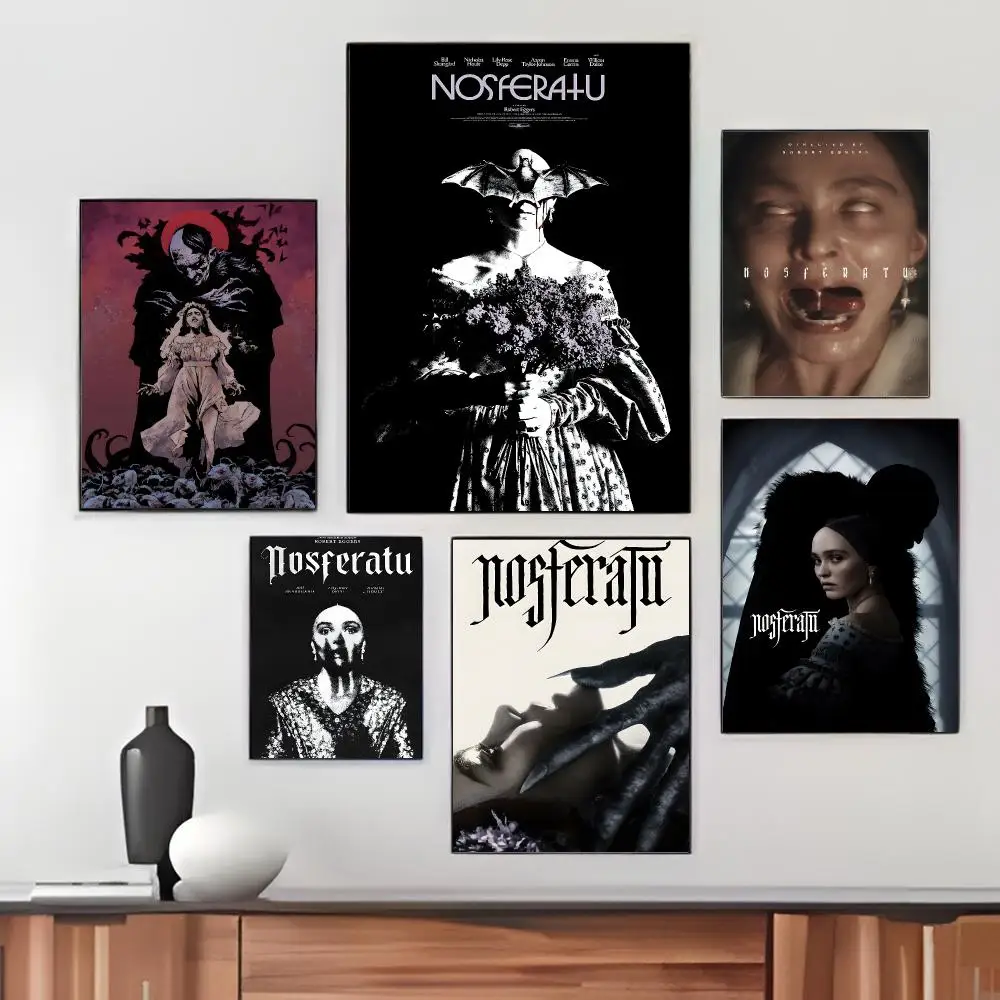 Classic Movie N-Nosferatu Poster Pegatina artistica HD autoadhesiva impermeable para salon dormitorio