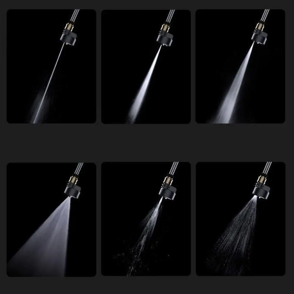 6 In 1 Car Wash Universal Nozzle Multi-function High Black Cleaner Gun Water Pressure Cordless Washer Parts