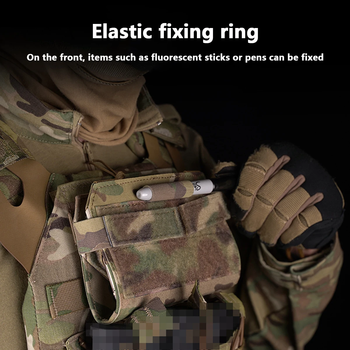 Tactical Vest Front Panel Map Holder Carrier Bag Admin Phone Pouch MOLLE Hunting Sport Outdoor Bag