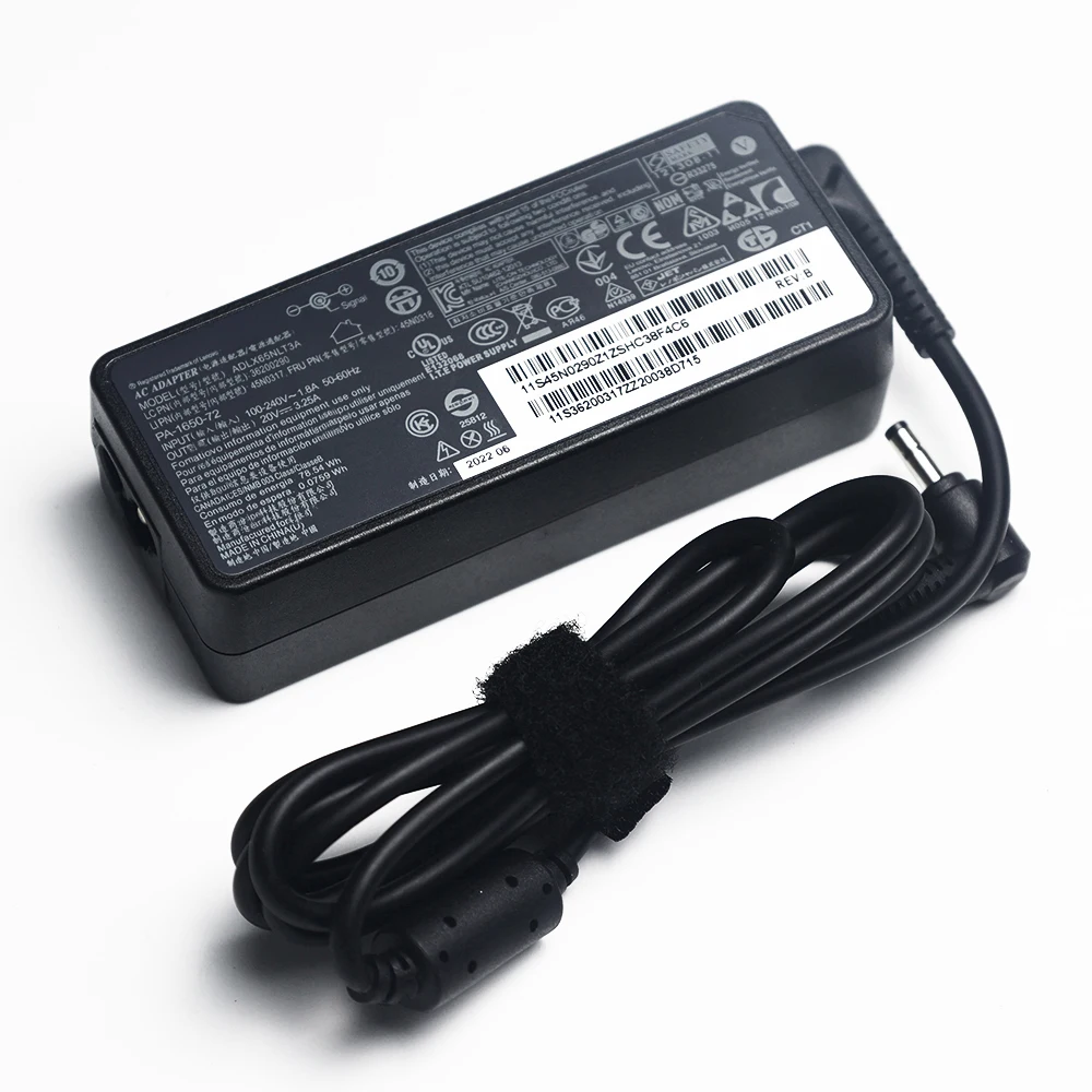 20V 3.25A 65W Laptop Charger for Lenovo IdeaPad 330 330s 320 320s 120s 130 310 510 520 530S Yoga 310 510 520 530 710 510-14ISK