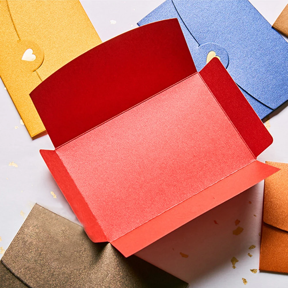 58pcs Stamps For Gift Cards Valentines Day Letter Christmas Birthday Party Home Office With Heart Clasp DIY Small Envelope Notes