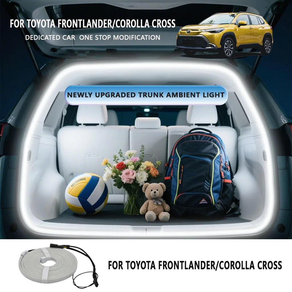 

FOR TOYOTA FRONTLANDER/COROLLA CROSS Rear Trunk LED Light Bar Strips Trunk Interior Decorative Lamp Strip Atmosphere Light