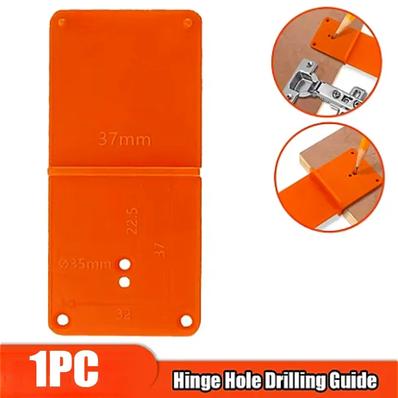 

Hinge Hole Drilling Guide Positioning Mark Template 26/35/40mm Hing Installation Jig Door Cabinet Hinge Hole Locator Woodworking