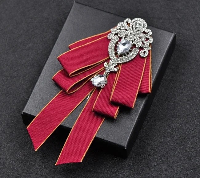 High-end British Style Bowties Multi-layer Neckties Bow Tie for Men Groomsmen Best Man Wedding Luxury Ties Clothing Accessories