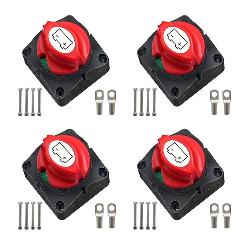 

2025 Hot Style 4X Battery Disconnect Switch 12V 24V 48V 60V Battery Master Cut Off Isolator Switch Waterproof For Marine Boat Au