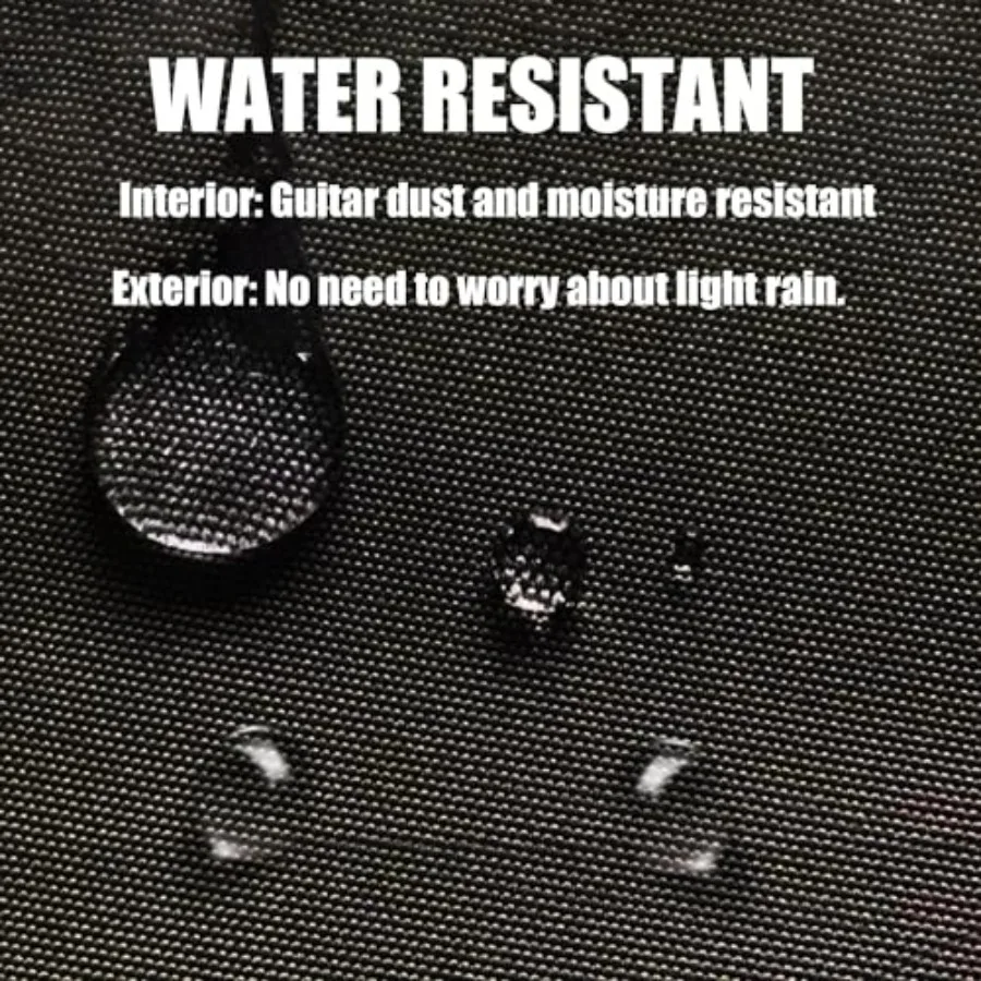 حقيبة جيتار كهربائي حقيبة جيتار 6 مم مبطنة بحزام للرقبة وجيوب حقيبة جيتار ناعمة