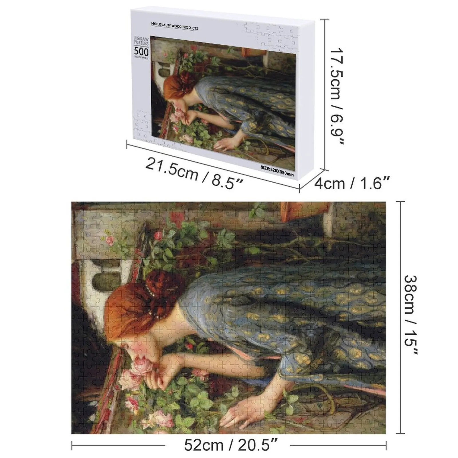 L'âme de la Rose-John William Waterhouse Puzzle Nom en bois Puzzle personnalisé