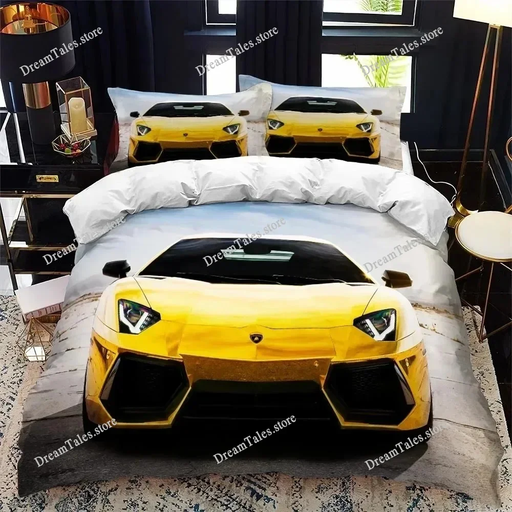 

Sports Car Supercar Bedding Set Duvet Cover 3d Bedding Fashion Design Decoration King Duvet Cover Set Double Bed Set Bedding