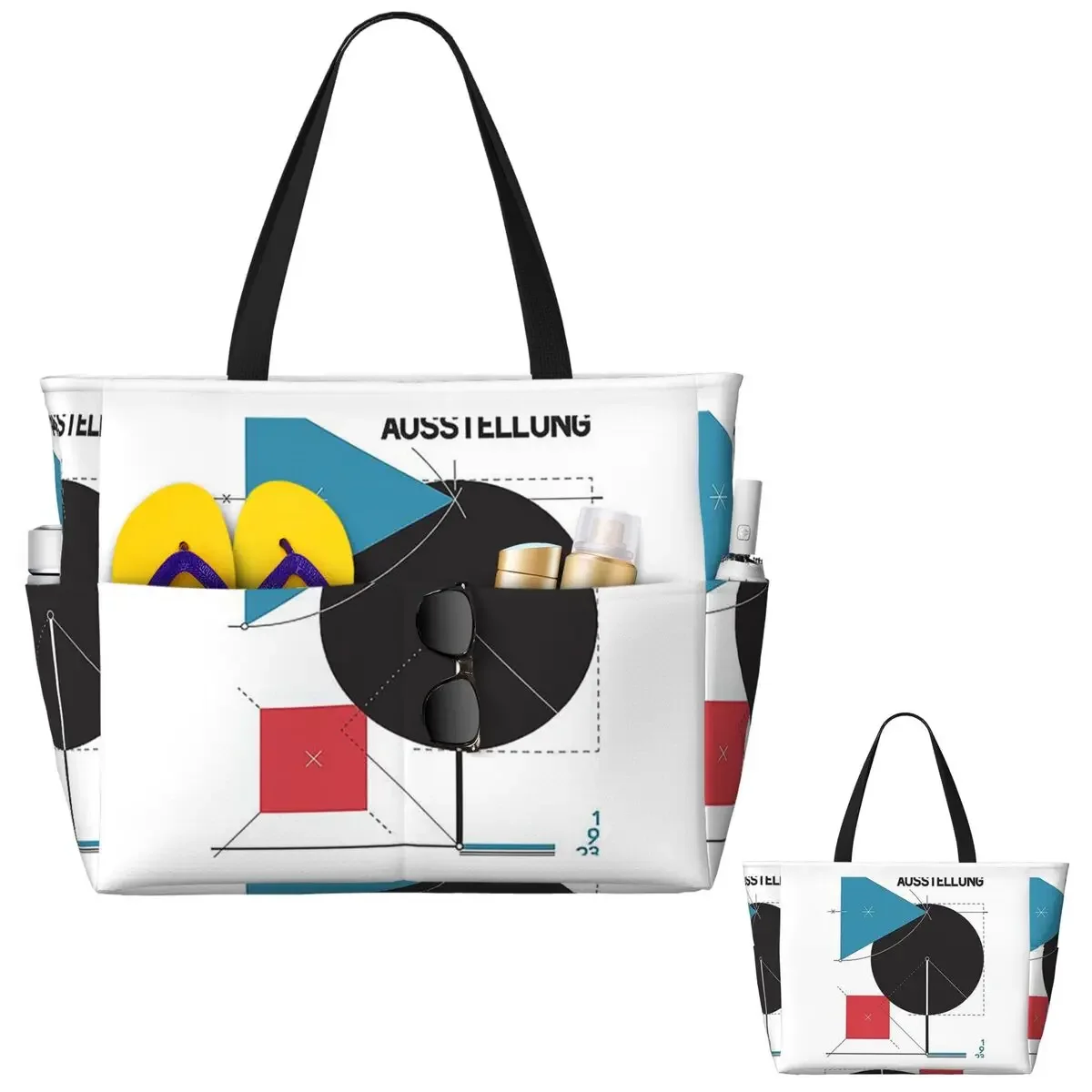 Bauhaus#8 Beach Tote Bag Sport Gym Yoga Duffle Large Tote Bag Women Travel Bag Fitness bag