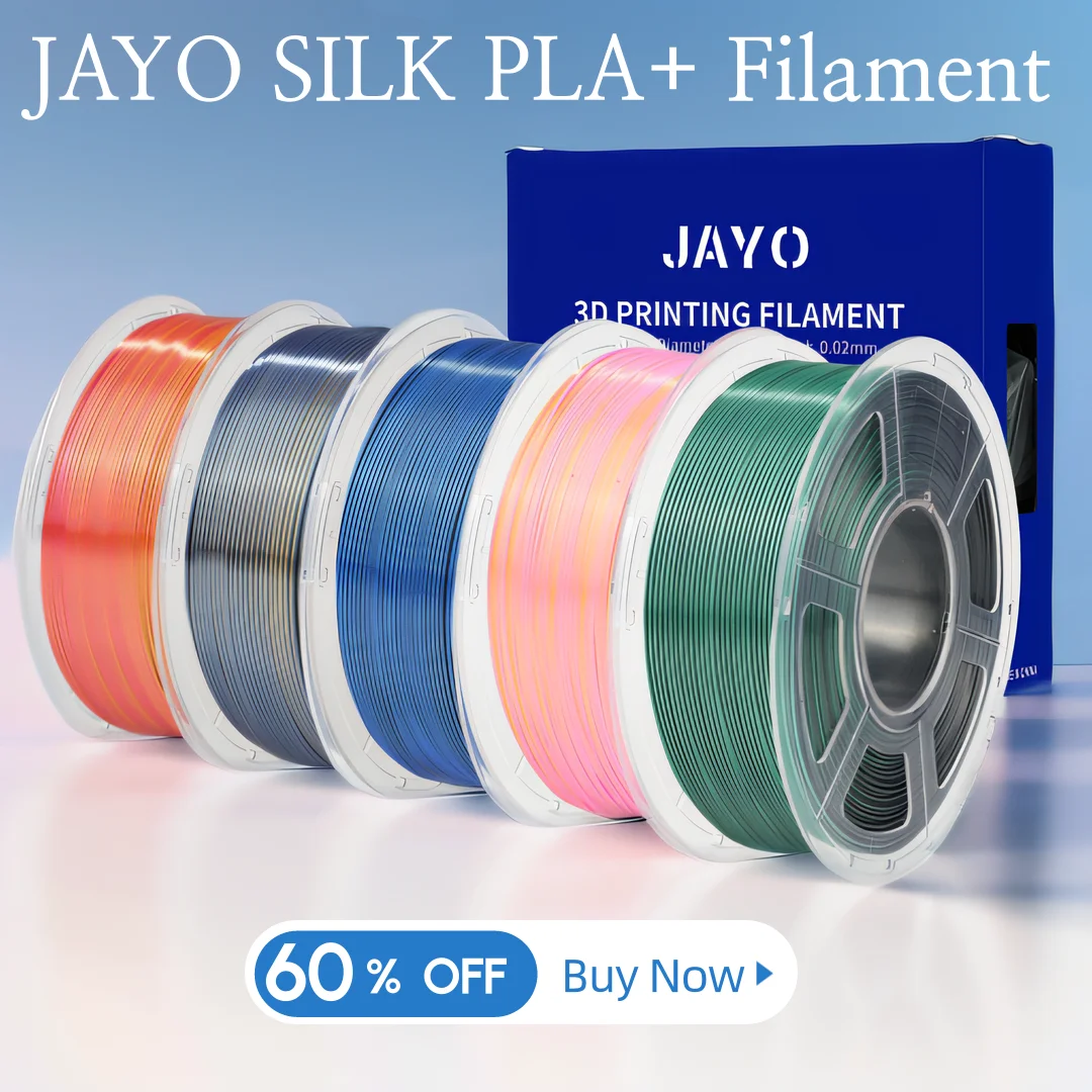 JAYO 5.5KG 3D Silk Pla Plus/ Dual/Triple Colors SILK 3D Printer Filament 1.75mm SILK Rabinbow 1.1kg/roll 3D Printing Materials