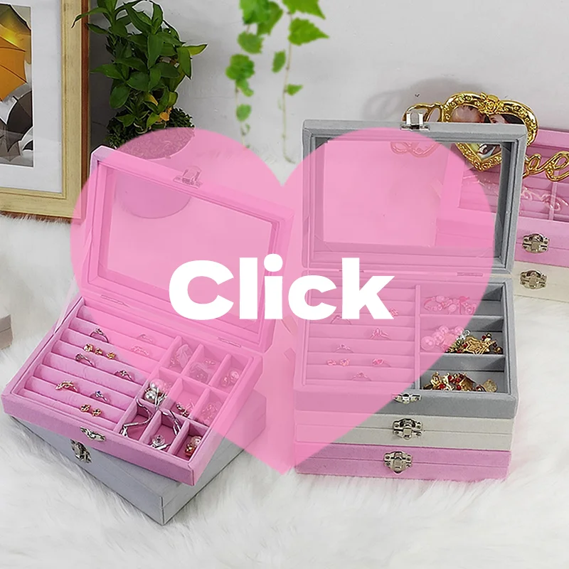

Новое прозрачное окно, большая вместительная коробка для хранения ювелирных изделий, простая и высококачественная коробка для хранения ювелирных изделий с кольцом и ожерельем