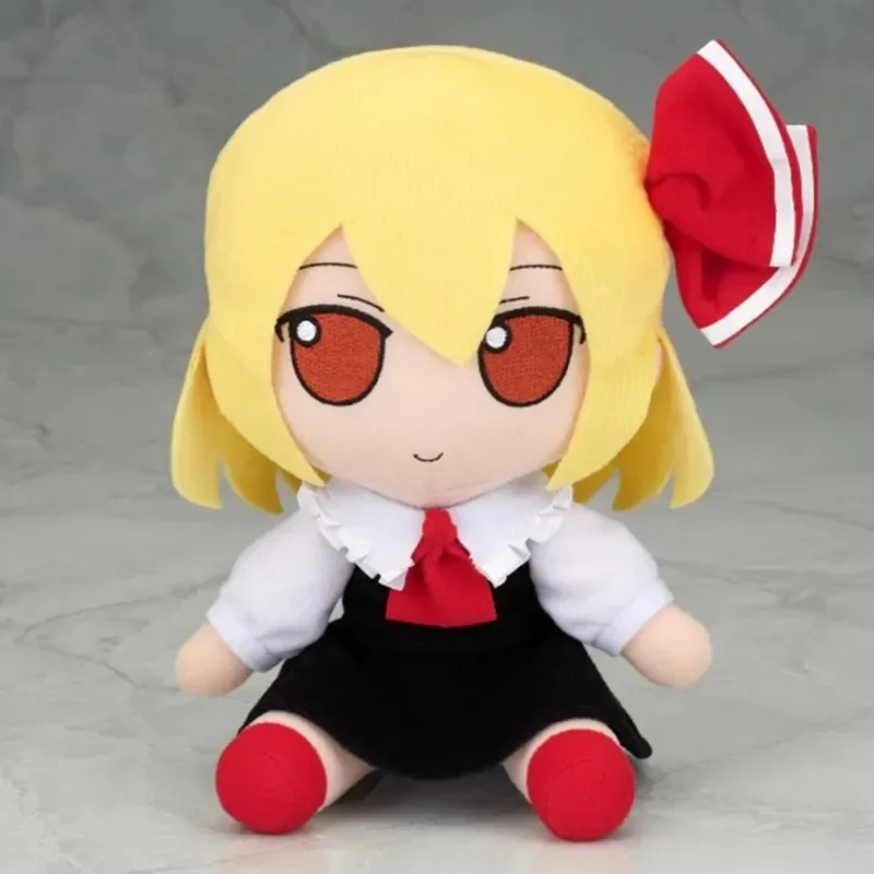 Urocza Anime Fumo Rumia Cosplay urocza poduszka wypchana siedząca dziewczynka Kawaii prezenty bożonarodzeniowe