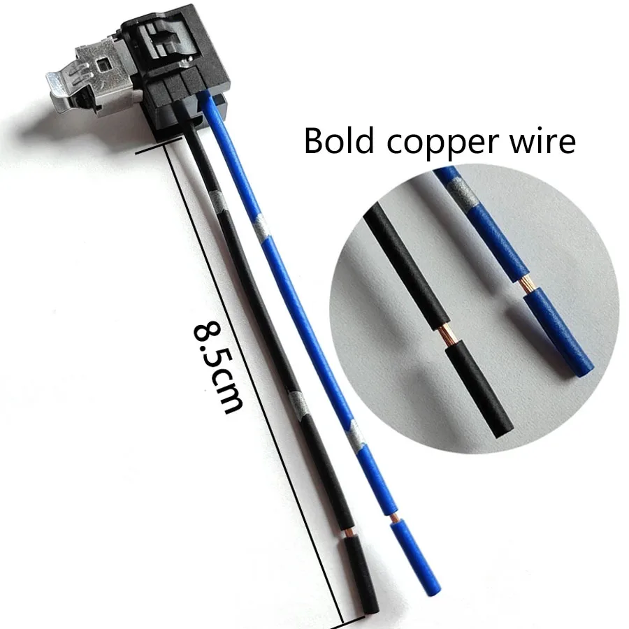 10Pcs High Quality Copper Wires H3 H1 Socket Connector Base Wiring Harness Adapter Female Plug 90° Crooked Type