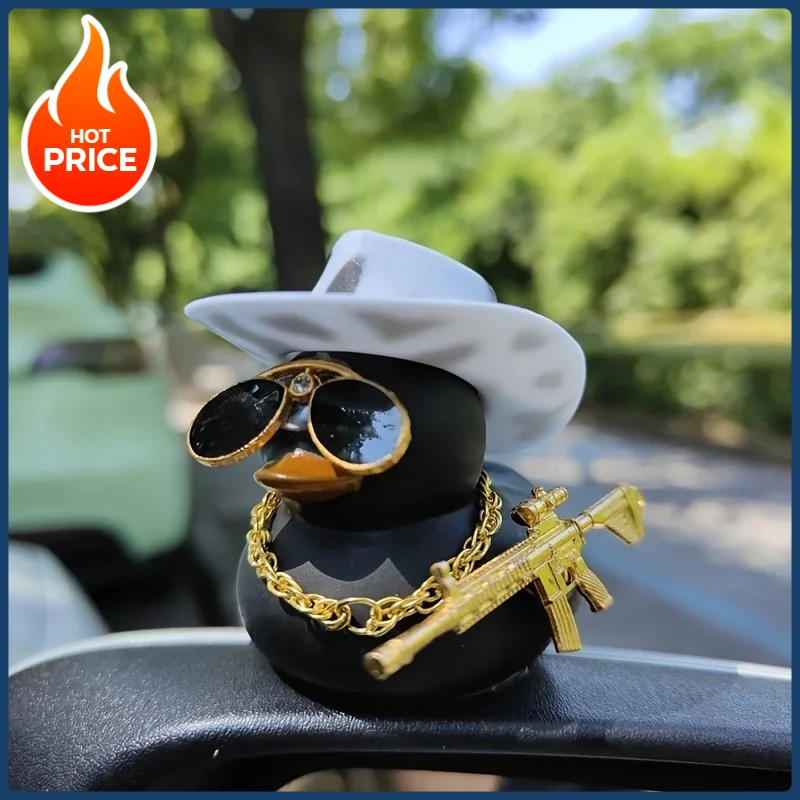 

НОВЫЙ 1 шт. ковбойская шляпа черная утка украшение автомобиля зеркало заднего вида украшение