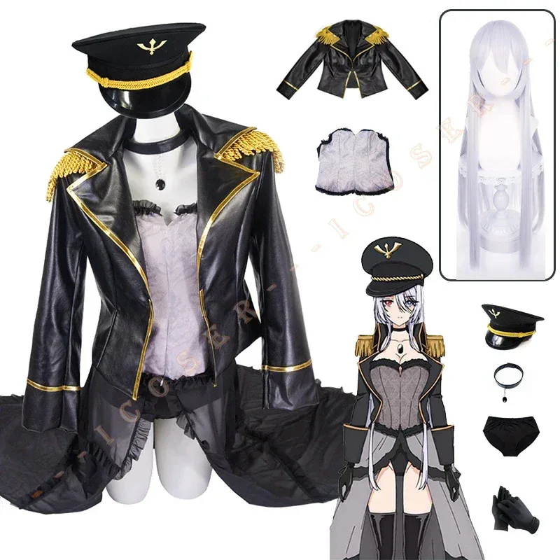 

Kitagawa Marin Black Lobelia Cosplay Costume Anime My Dress Up Darling Police Cap Jacket Sono Bisque Doll Wa Koi Wo Suru XQ6540