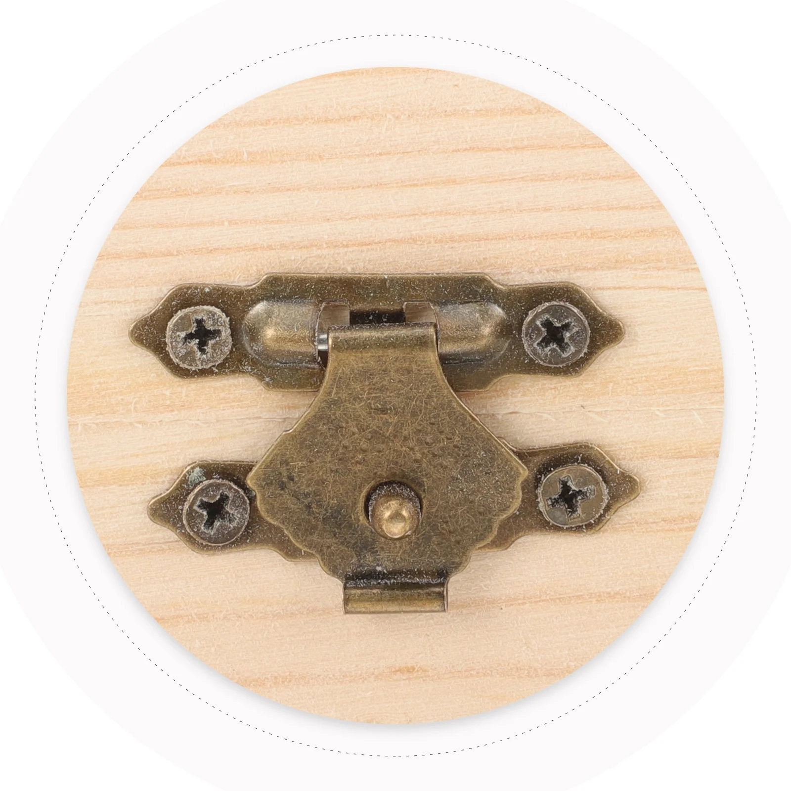 

6 pcs Arched Wooden Box Lock Diy Graffiti Craft Storage Large Capacity Eco-Friendly For Jewelry Cosmetics Diy Painting