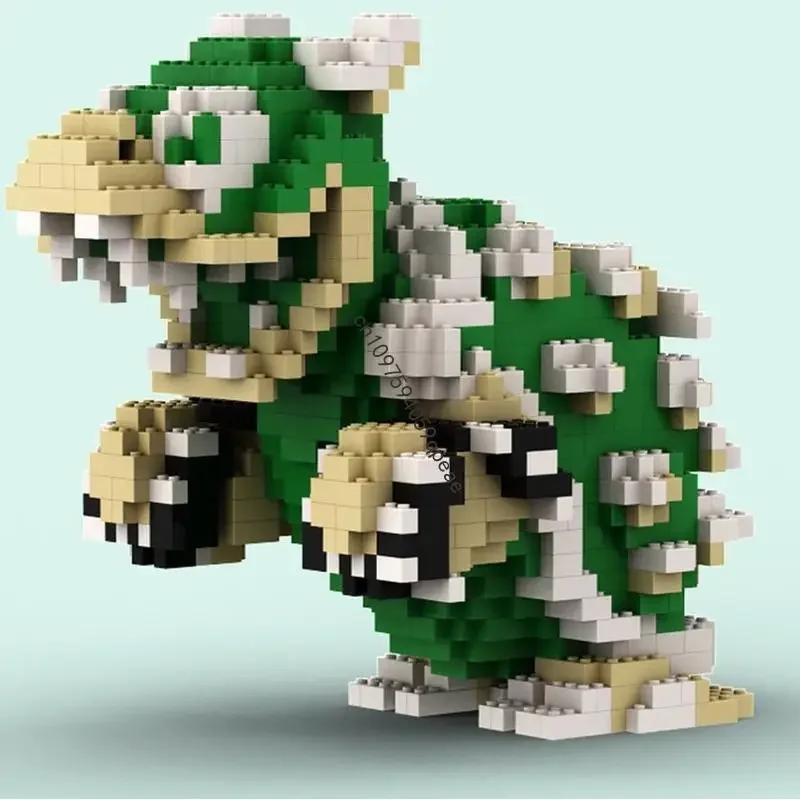 新しい 1615 ピース有名なスーパー配管工ゲームシリーズ Moc Bowser モデルカスタムパズル Diy クリエイティブアイデア子供のおもちゃクリスマス誕生日ギフト