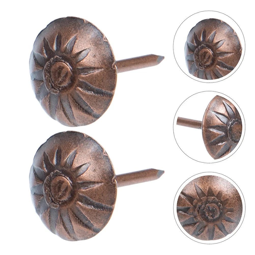 

1000Pcs Upholstery Tacks Decorative Furniture Nails Retro Chic Design for Sofa DIY Upholstery Tacks Decorative