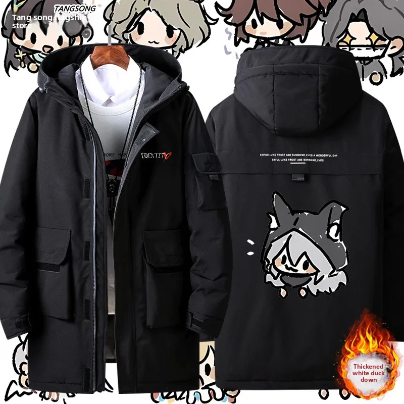 

Fifth Game Character Men's down Jaet Luca Night Watchman Fraance er Red Lady Faionable Outerwear Polyester Fiber