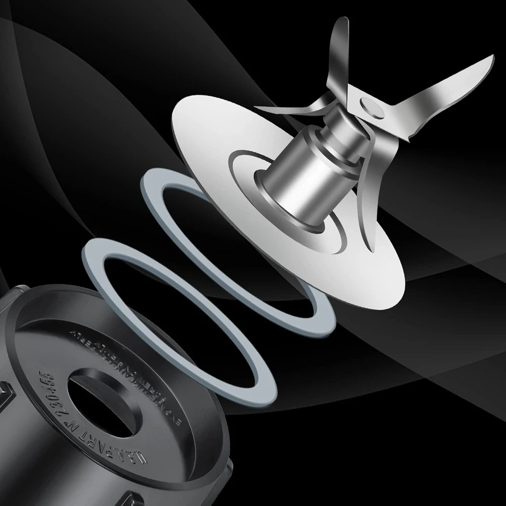 오스터 오스터라이저 믹서기 교체 부품, 4 포인트 퓨전 블레이드 어셈블리, 2 피스 고무 도장 개스킷 4961