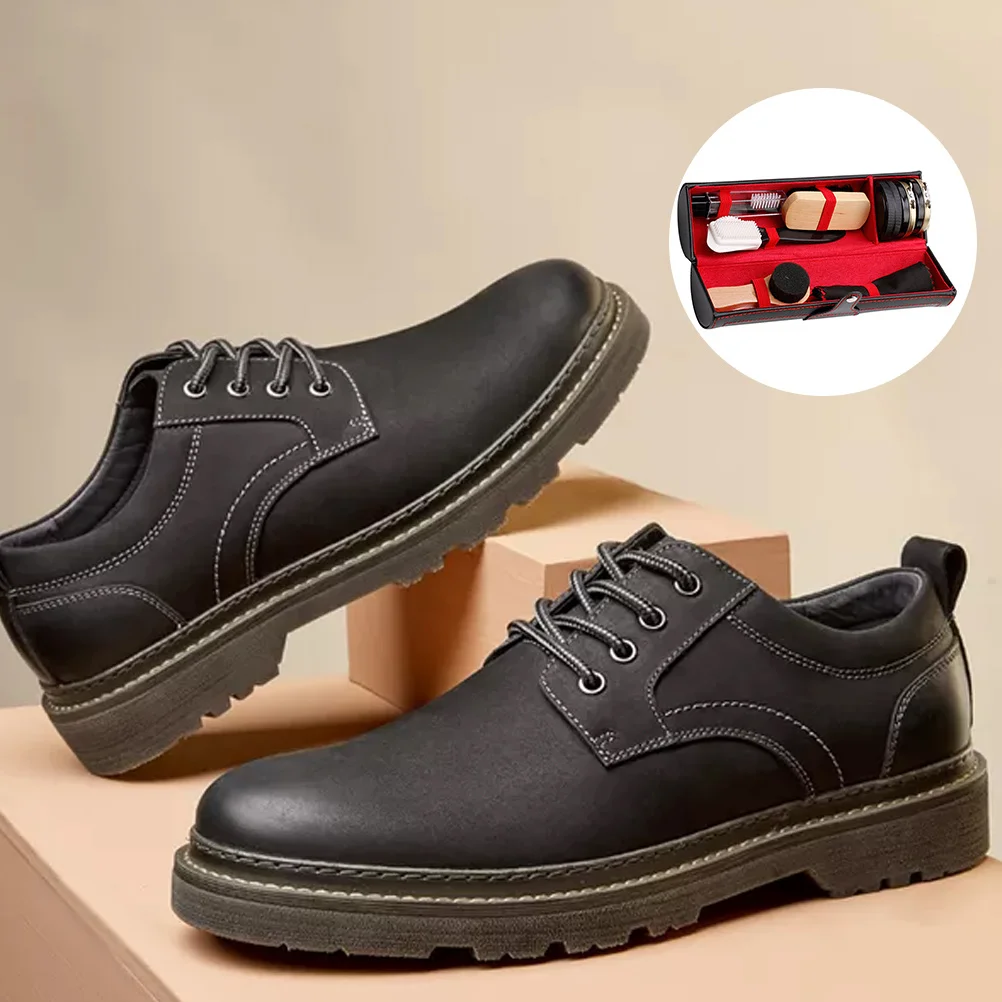 1Set Shoe Care Kit Premium Cleaning Brush and Cream Durable Long Term Use Creative Design Portable for Shoes Boots