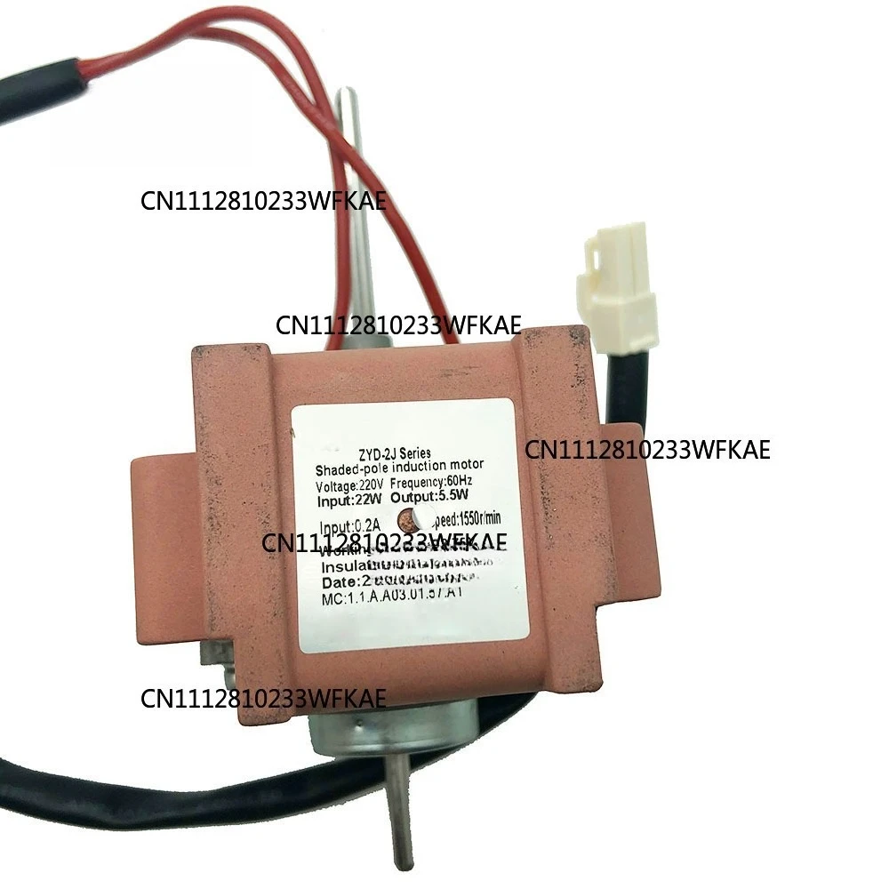 Suitable for ZYD-2J Series Refrigeration Fan Input 22W Output 5W 1550RPM 220V Freezer Fan Shaded-Pole Induction Motor