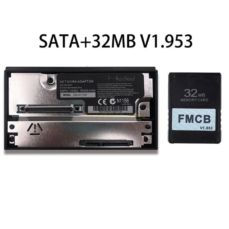 F62C untuk Konsol Game Adaptor Jaringan 8MB 64MB V1.953 Penggantian Kartu Memori FMCB