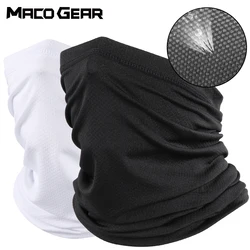 Summer Breathable Cool Mesh Bandana Hiking Hunting Cycling Running Tube Scarf Ski Sports Neck Warmer Half Face Mask Men Women