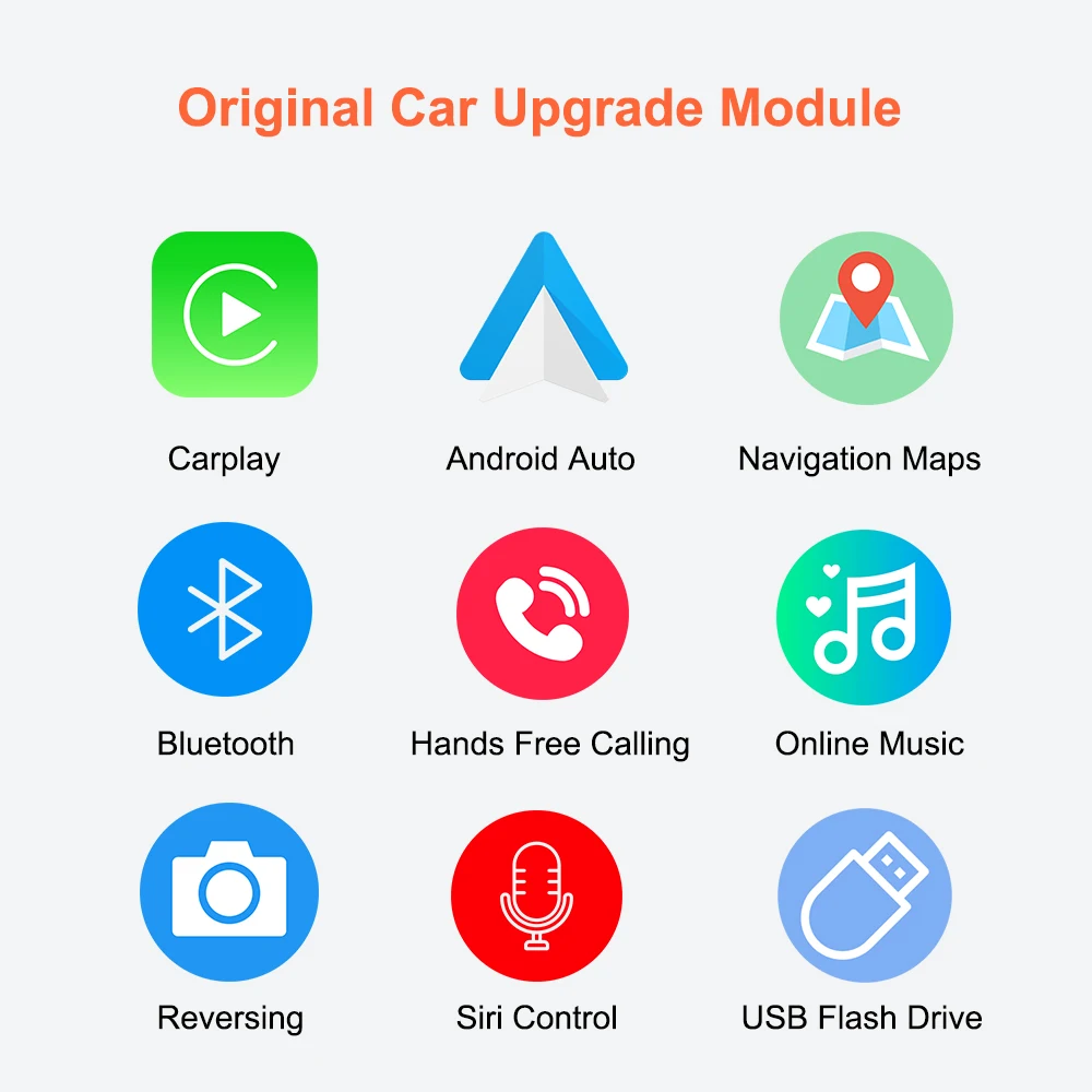 Bonroad Wireless Carplay Android Auto Decoder Box For BMW CIC System 3/5 Serie E60 E61 E90 E92 X1 E84 X3 F25 X4 F26 X5 E70 X6 E71 F10 F01 F07 Support Android Auto Mirror Link Navigation view 3