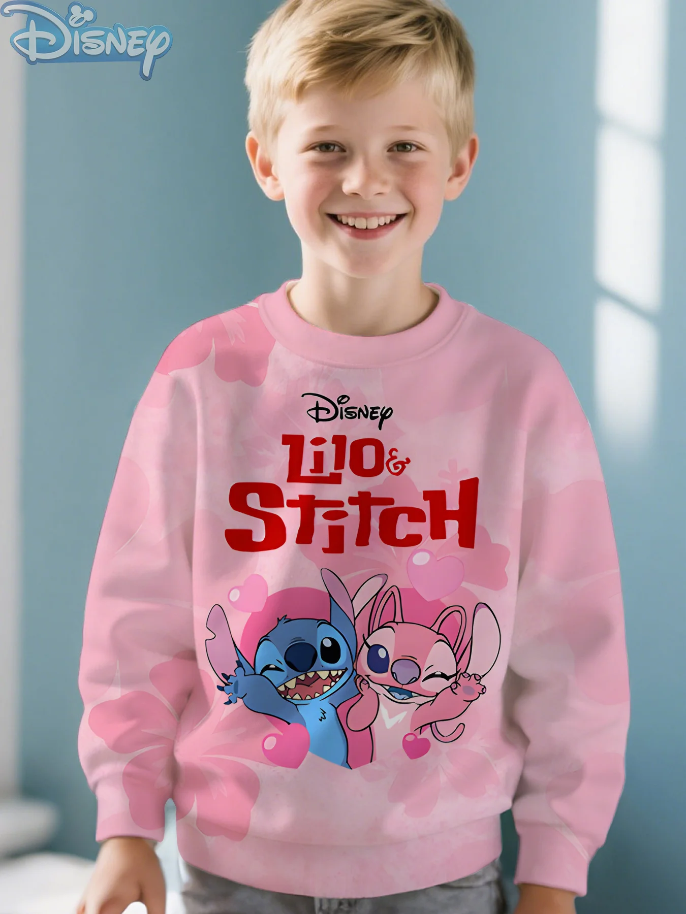 ثلاثية الأبعاد غرزة طباعة البلوز حية مثيرة للاهتمام 4 14 سنة ملابس يومية الخريف الشتاء ملابس خارجية 2025 موضة جديدة مستديرة الرقبة Sw