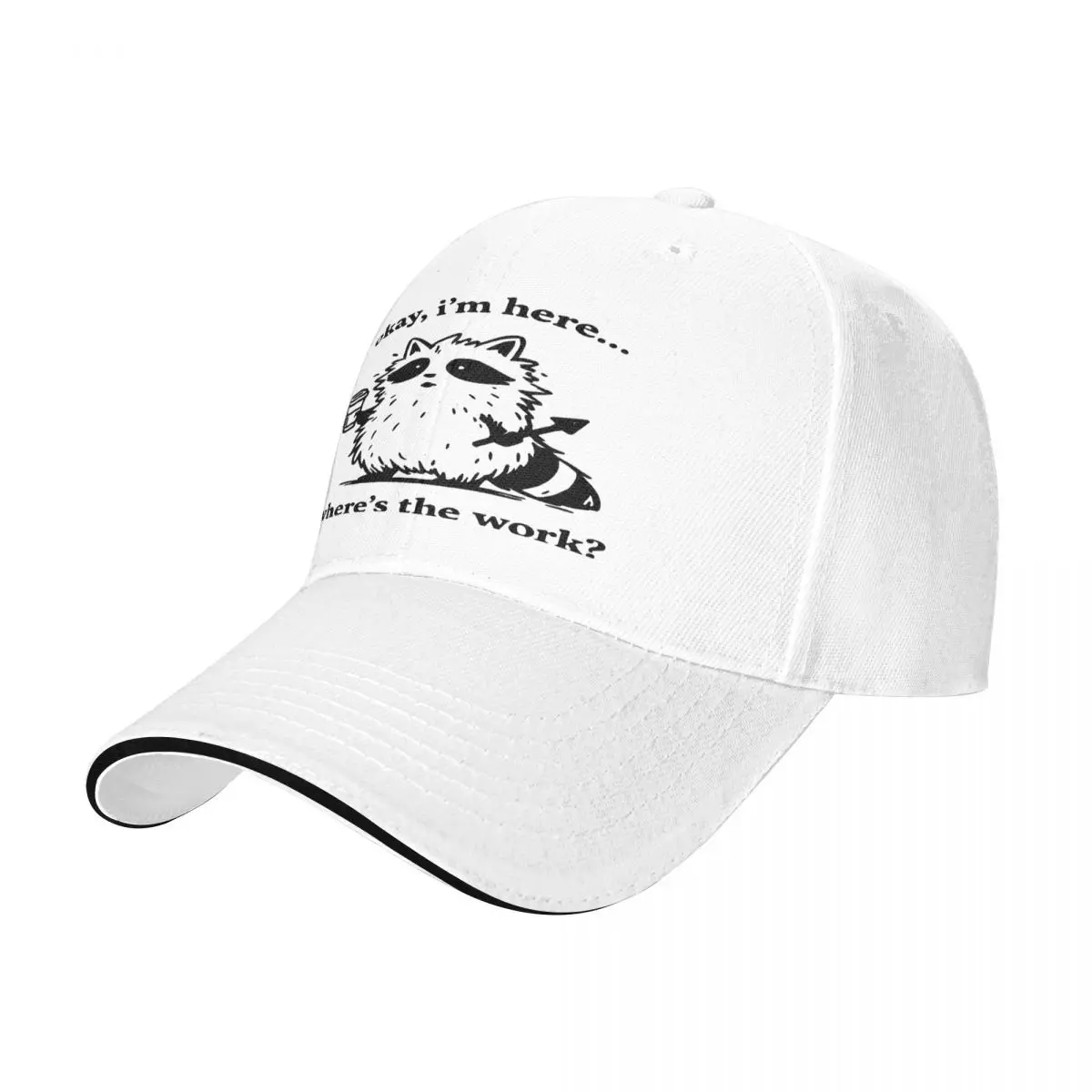 Baseball Caps Sors Table Saw Joke Funny Carpenter Dad Okay I'm Here Where's The Work Fun Casquette Men Women Sport Spring Caps