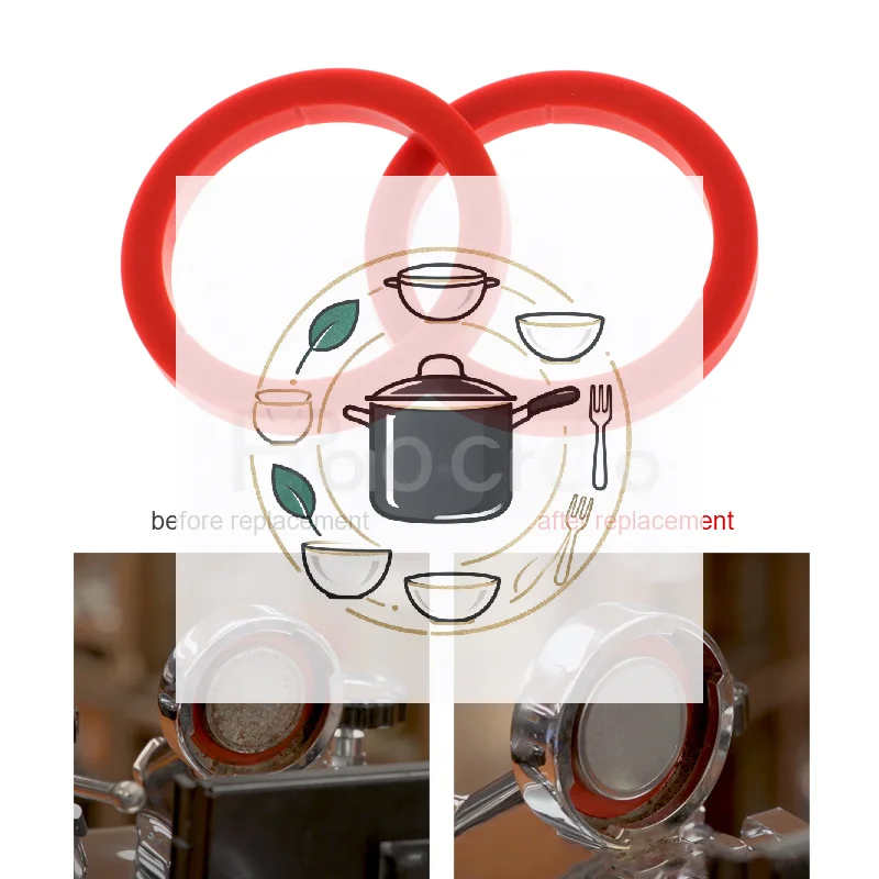 E61 Silicone Group Gasket 8.0MM Group Head Kit For Gaggia Coffee Machines O-Ring Gasket Coffeeware Leak-Proof Seal 73x57x8 MM