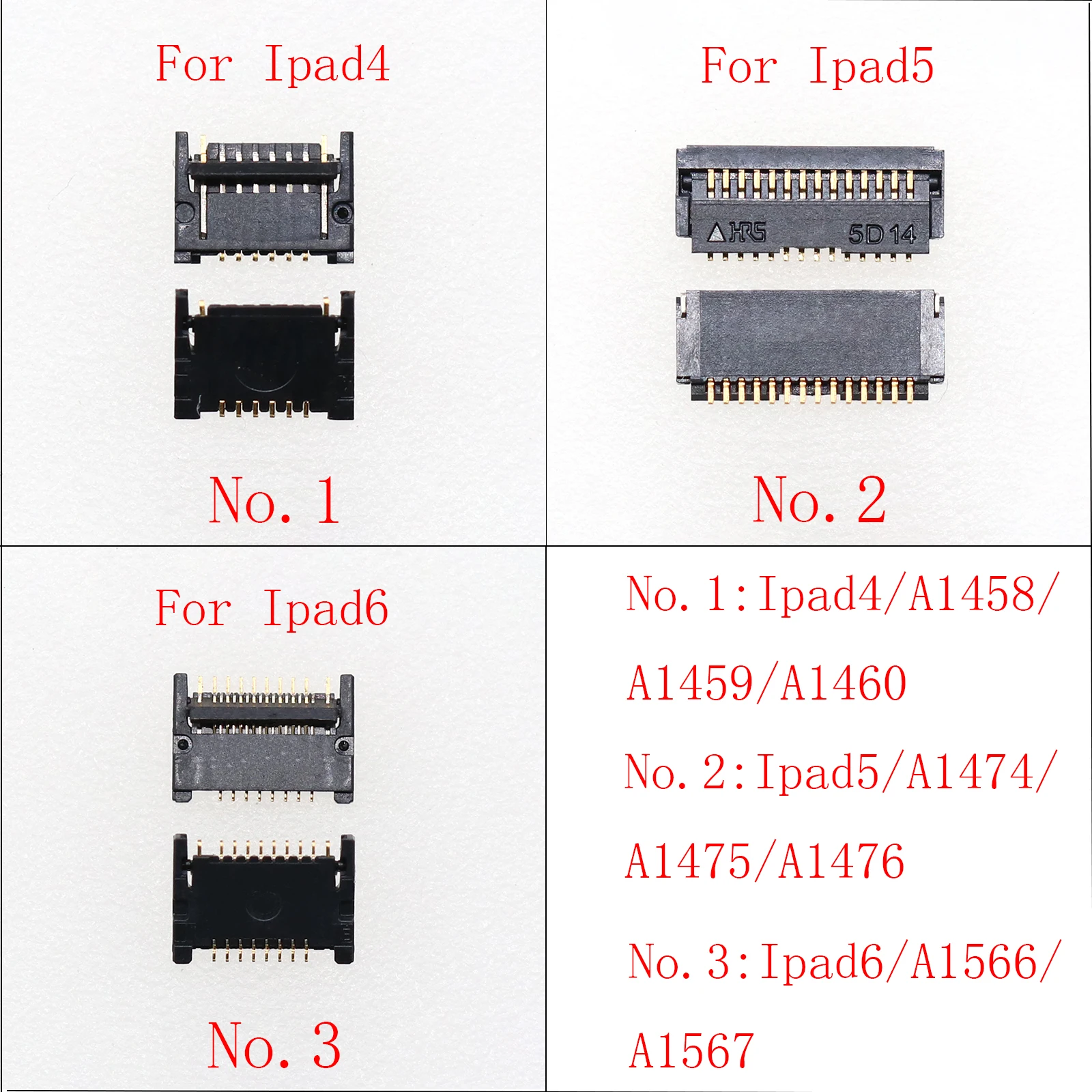 10PCS Home Button FPC Connector On Mainboard For iPad 4 5 6 Air 2 ipad6 A1566 A1567 A1458 A1460 A1474 A1475 A1476 Return Key