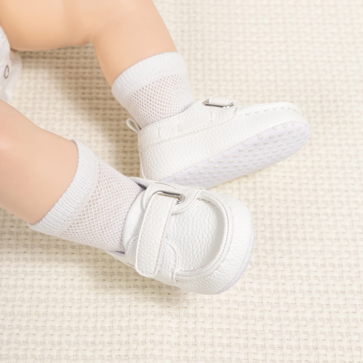 أحذية جلدية للأولاد والبنات ، مانعة للإنزلاق ، ناعمة ، كاجوال ، حديثي الولادة ، مشايات أولى ، جديدة ، من 0 إلى 18 سنة #3