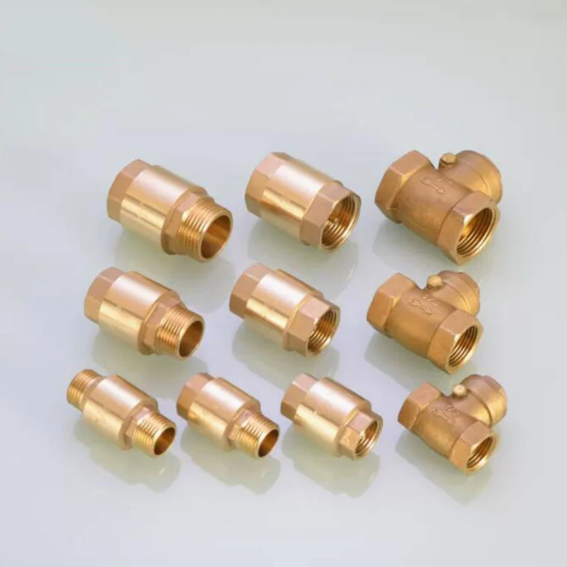 All Copper1/2" 3/4" 1"Vertical Check Valve Spring Check Valve Internal and External Horizontal Check Copper Rod Water Stop Valve