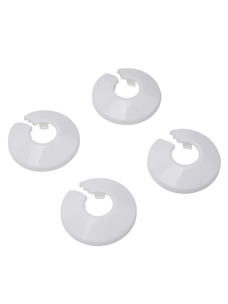 4pcs 15mm Chrome Colour Silver Electroplate Radiator Pipe Collars Cover Plastic Floor Decoration Faucet Accessories