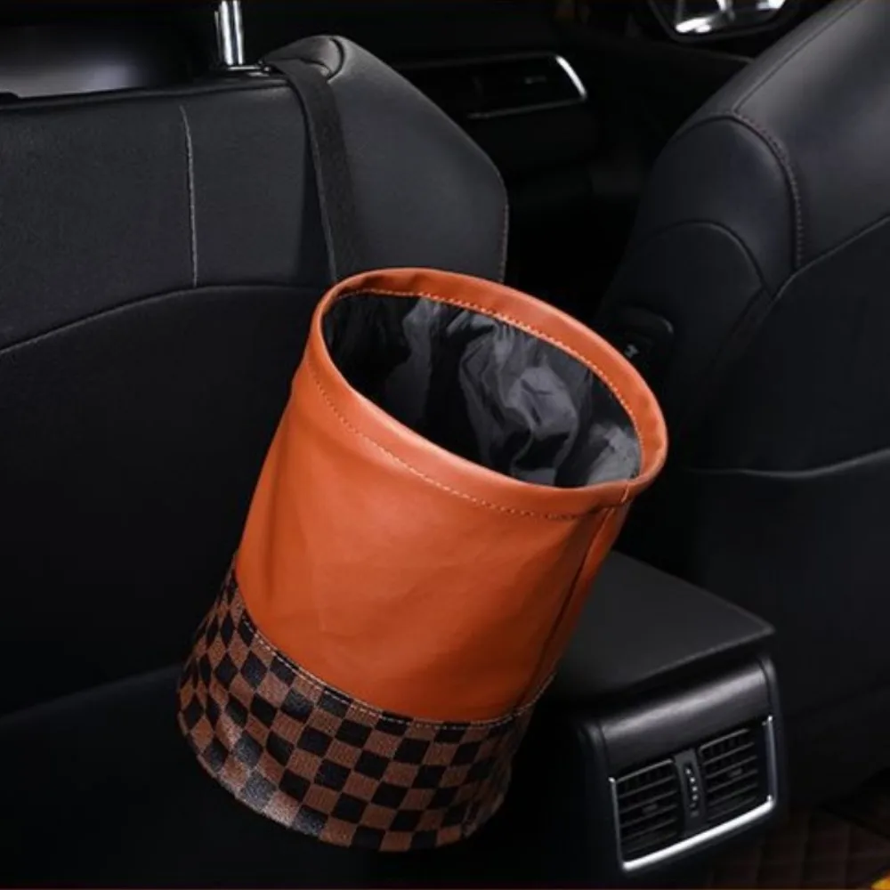 Car Mounted Foldable Garbage Bin with Multifunctional Storage Waterproof Back Mounted Large Capacity Garbage Bin Car Accessories