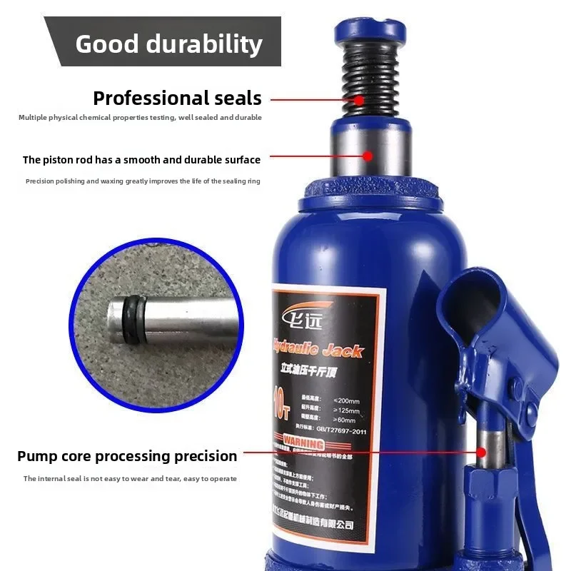 Cric hydraulique bleu Standard National, 1 pièce, nouveau véhicule tout-terrain SUV pour voiture, 3 tonnes, 5/10 tonnes, outil de levage pressé à la main