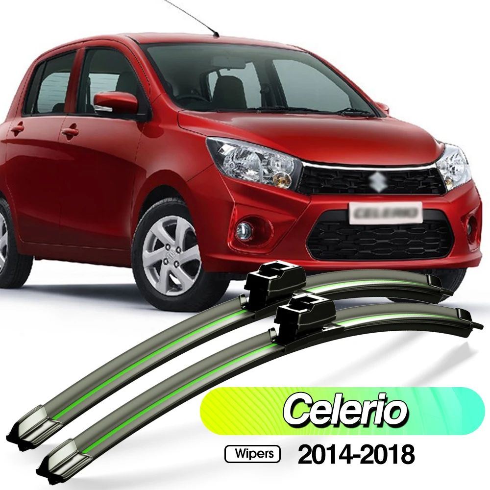 For Suzuki Celerio 2014-2018 2pcs Front Windshield Wiper Blades Windscreen Window Accessories 2015 2016 2017