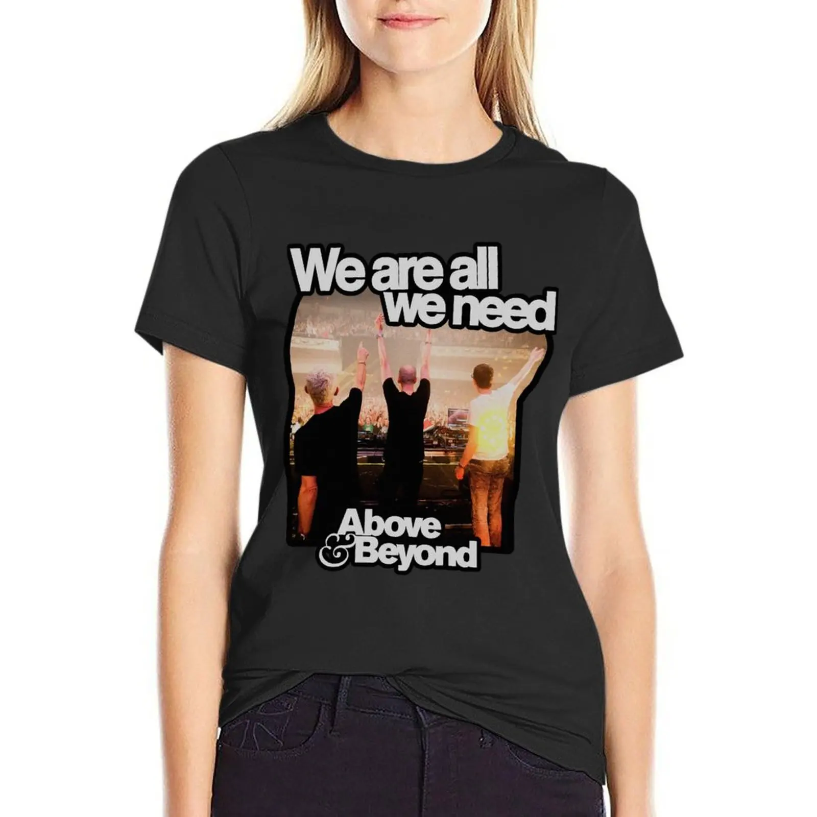 Above and Beyond T-Shirt graphics cute clothes kawaii clothes tops for Women