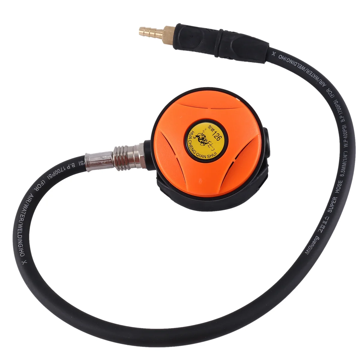 

Scuba Diver Regulator Snorkel Equipment Pressure Reducer 2Nd-Orange_AT83