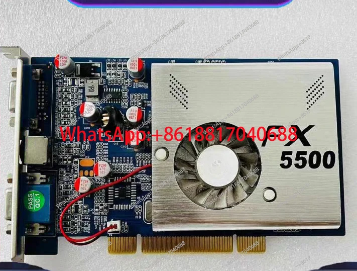Old PCI graphics card FX5500 256mb dual VGA single screen dual screen independent output support XP