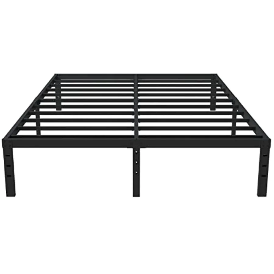 

Bed Frame No Box Spring Required Metal Platform Size Bed Frames Storage 3 500 lbs Heavy Duty Steel Slats Support Easy Assembly
