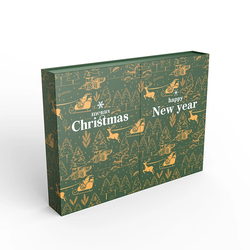 Customized queryMagnetic Cardboard Box with 24 Drawers for With Small Gift Calendar Packaging Gift Boxes for Christmas With SABE