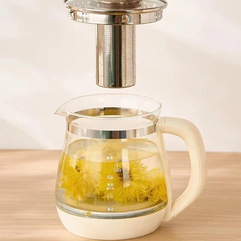 Multifunctional Health Kettle, Household Large-capacity Water Kettle, Can Be Booked To Cook Tea, High Borosilicate Glass Kettle