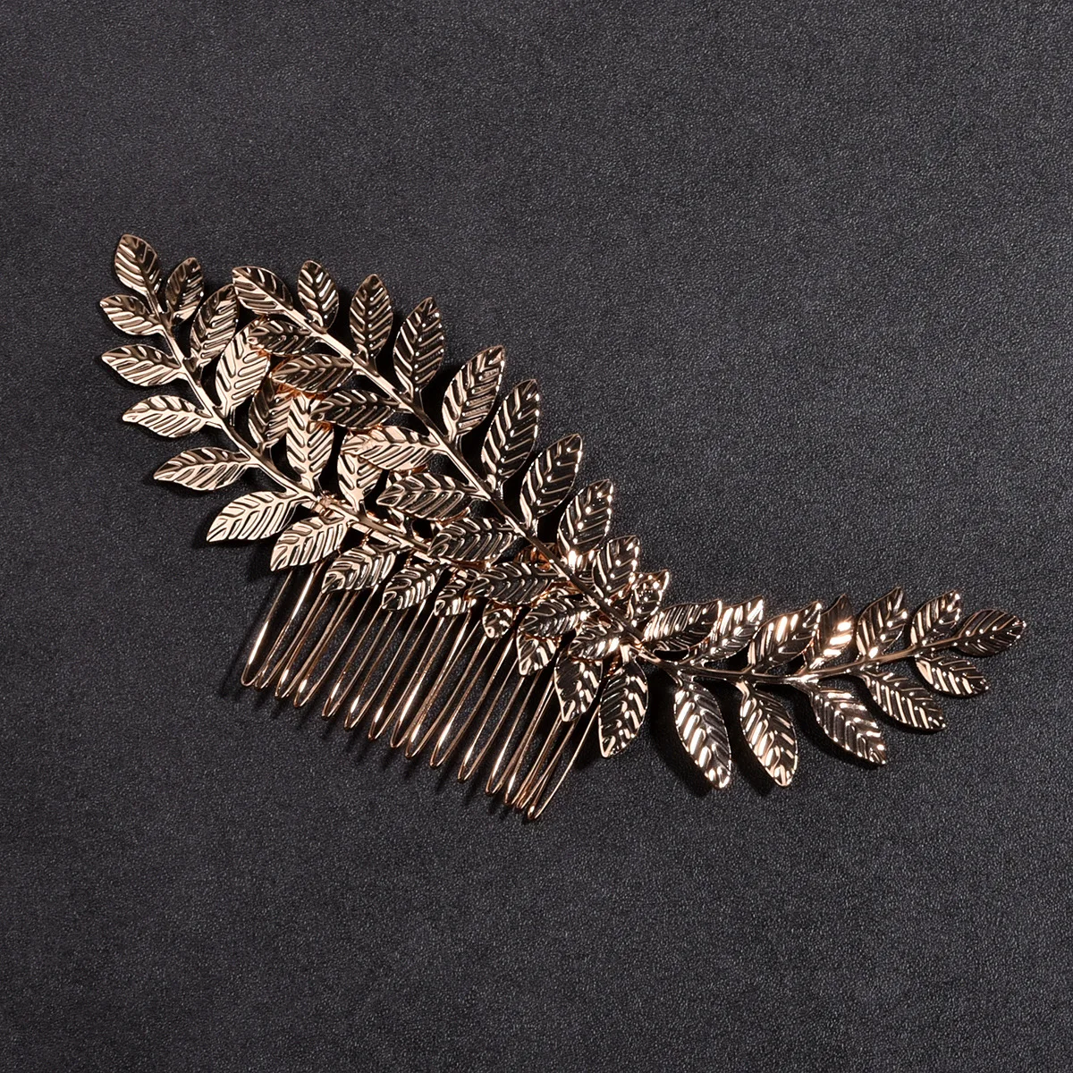 Korean Fashion Metal Leaf Hair Combs Simple Headpieces for Women and Girls Party Hairpins Clips Bride Wedding Hair Jewelry