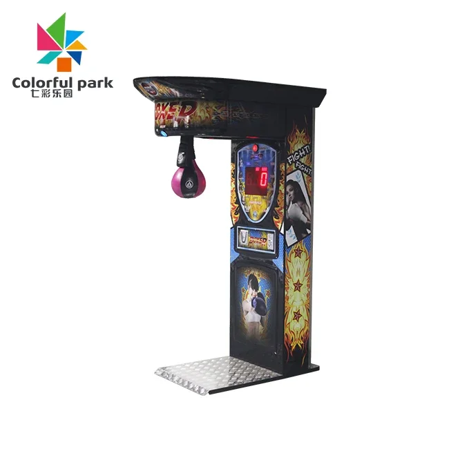 indoor coin operated boxing punch machine punching games machines