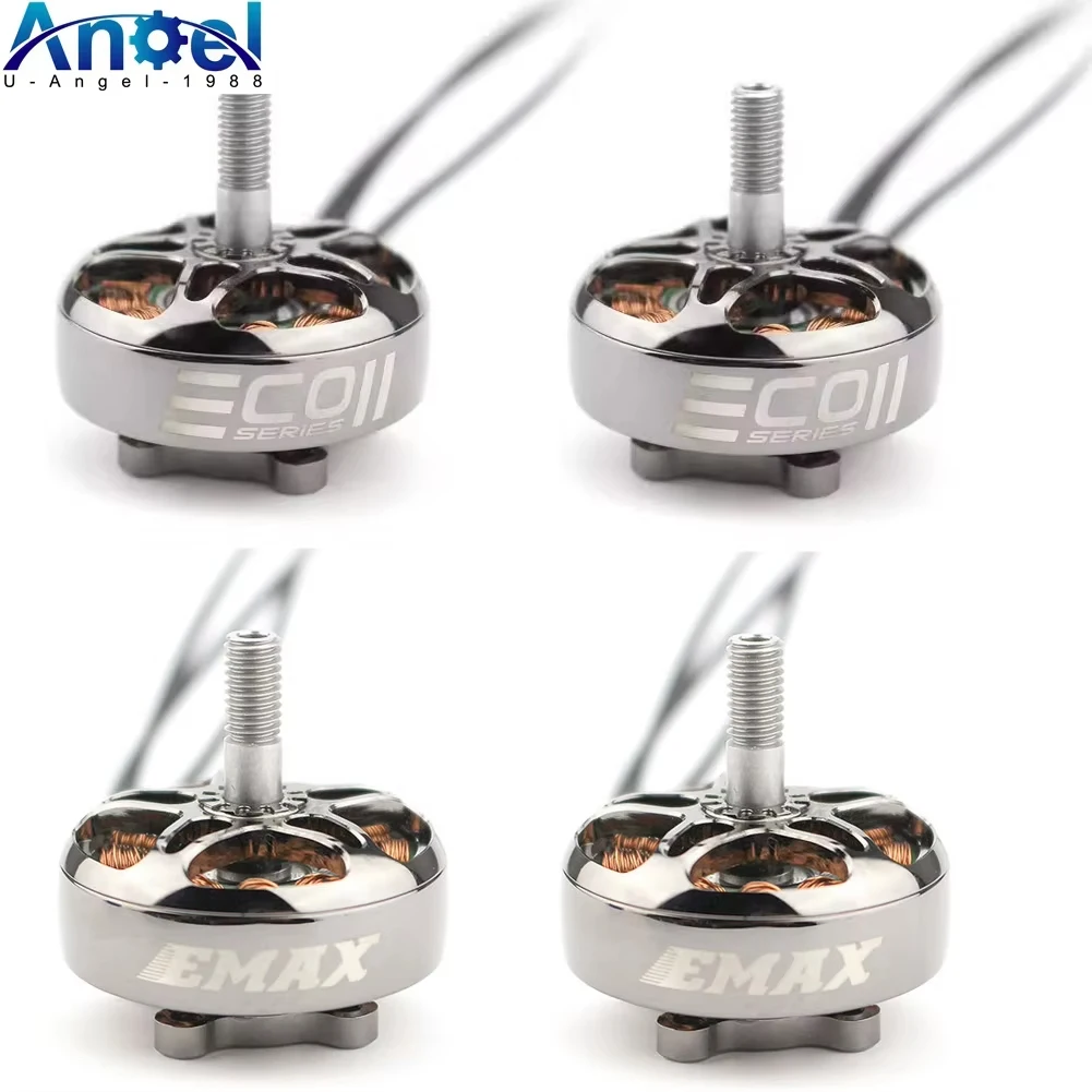 4pcs EMAX ECOII Series ECO II 2807 6S 1300KV 5S 1500KV 4S 1700KV Brushless Motor for FPV Racing RC Drone DIY Parts